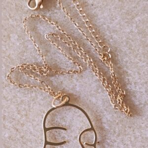 Human Face Pendant Necklace